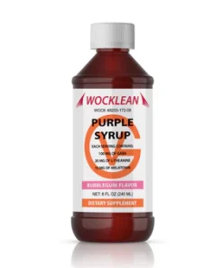 WOCKLEAN (8oz) Purple Bubblegum Flavor